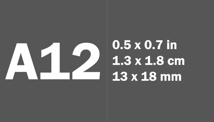 A12 Size In CM A Paper Sizes