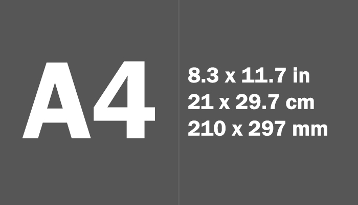 A4 Size in CM - A Paper Sizes