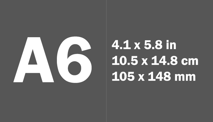 A6 Size Dimensions In Mm