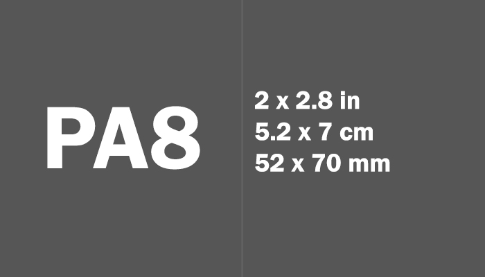 PA8 Paper Size in cm mm